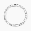 Bracelet Vivian Maille Alternee 1/3 Argent Blanc