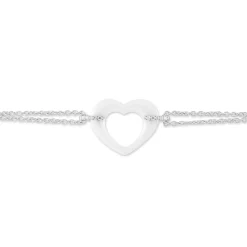 Bracelet Vivianne Argent Blanc Oxyde De Zirconium Et Céramique