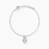 Bracelet Wallie Argent Blanc Oxyde De Zirconium