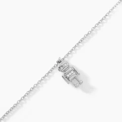 Bracelet Wallie Argent Blanc Oxyde De Zirconium