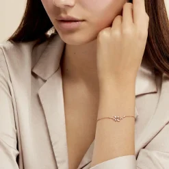 Bracelet Wendy Argent Rose Oxyde De Zirconium