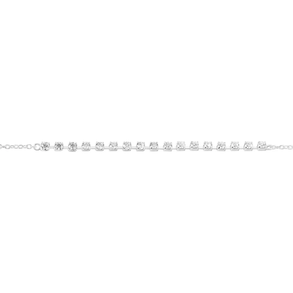Bracelet Whitney Argent Blanc Oxyde De Zirconium