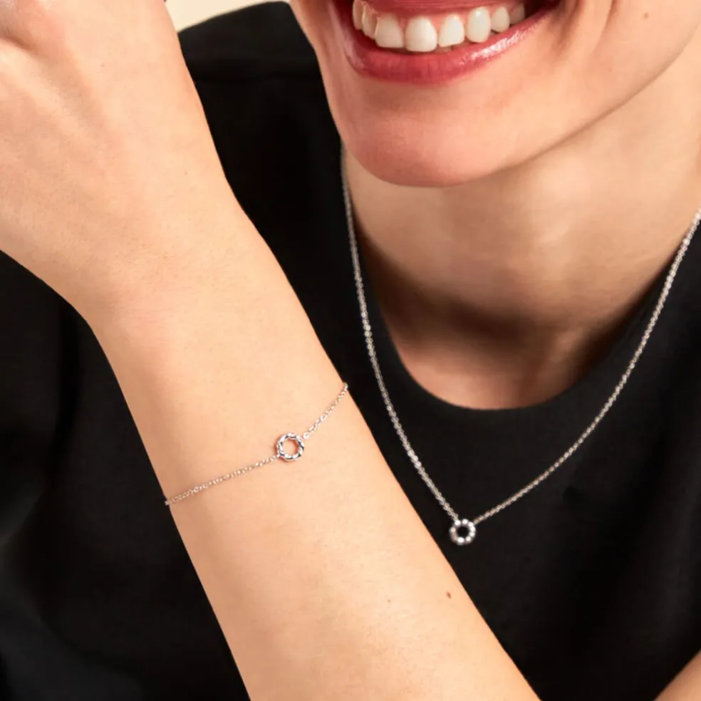 Bracelet Winona Argent Blanc