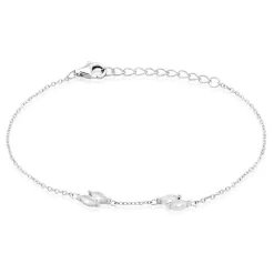 Bracelet Winter Sweetness Argent Blanc Oxyde De Zirconium