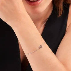 Bracelet Wisteria Argent Blanc Oxyde De Zirconium