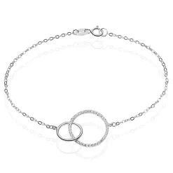 Bracelet Yalaz Argent Blanc Oxyde De Zirconium