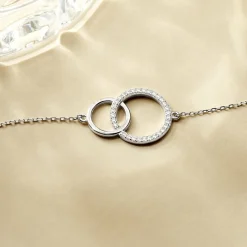 Bracelet Yalaz Argent Blanc Oxyde De Zirconium