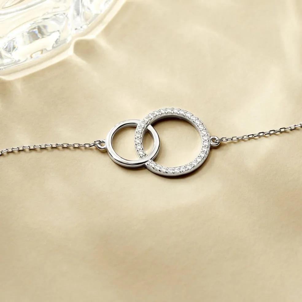 Bracelet Yalaz Argent Blanc Oxyde De Zirconium