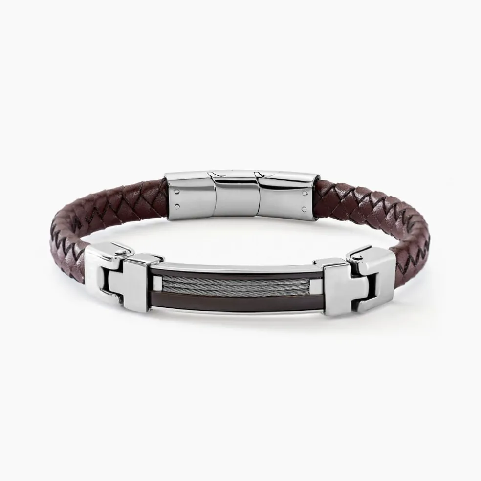 Bracelet Yannick Acier Blanc