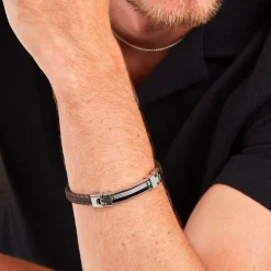 Bracelet Yannick Acier Blanc