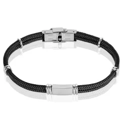 Bracelet Yannik Acier Blanc