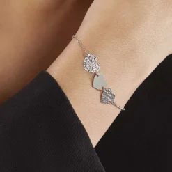 Bracelet Yrina Argent Blanc