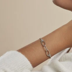 Bracelet Yutan Argent Blanc