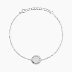 Bracelet Zea Argent Blanc Nacre