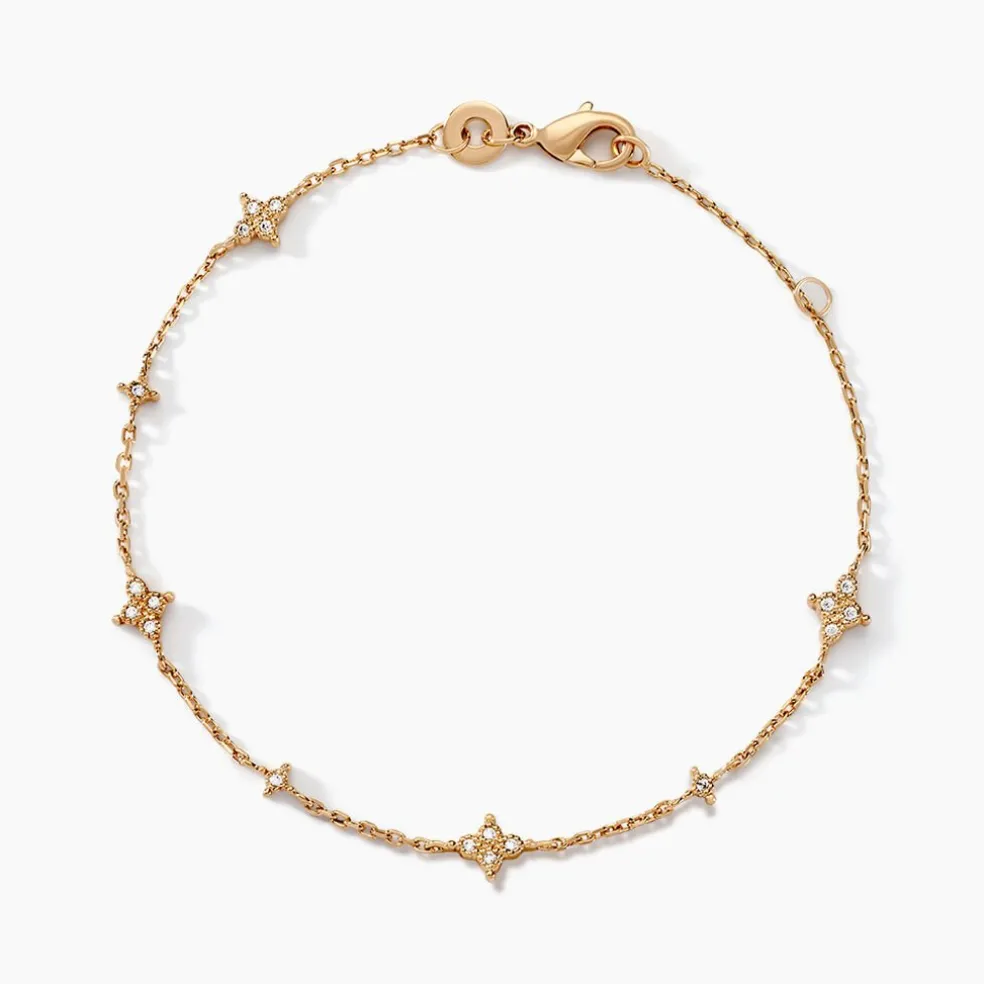 Bracelet Ziha Plaqué Or Jaune Oxyde De Zirconium