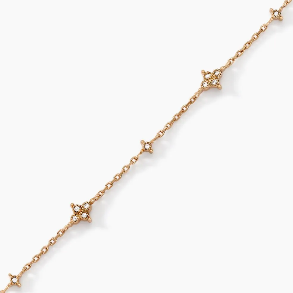 Bracelet Ziha Plaqué Or Jaune Oxyde De Zirconium