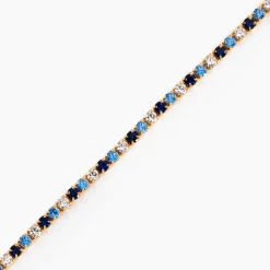 Bracelet Zoelia Plaqué Or Jaune Pierres De Synthèse