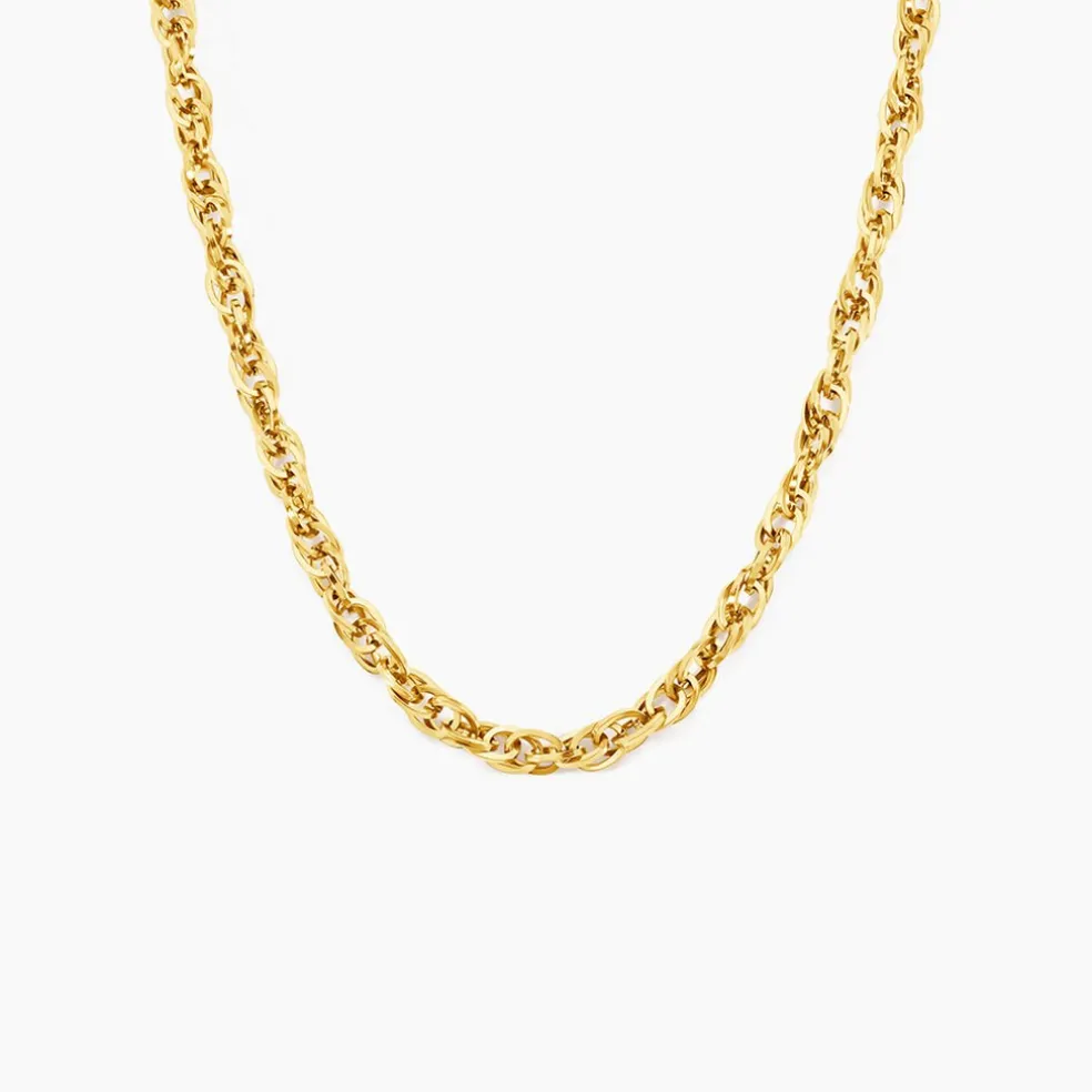 Chaine Lady Code Acier Jaune