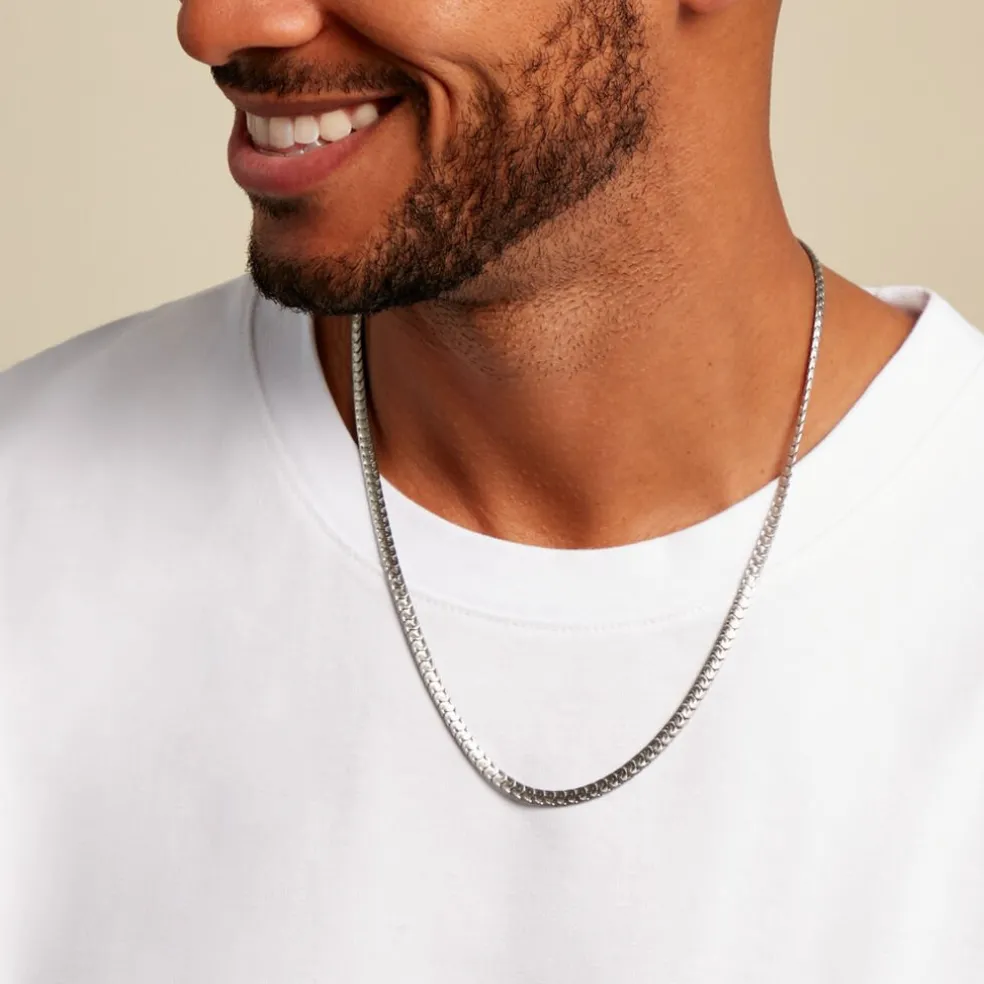 Chaine Marin Acier Blanc