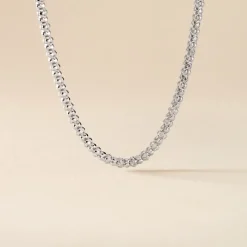 Chaine Nahila Argent Blanc