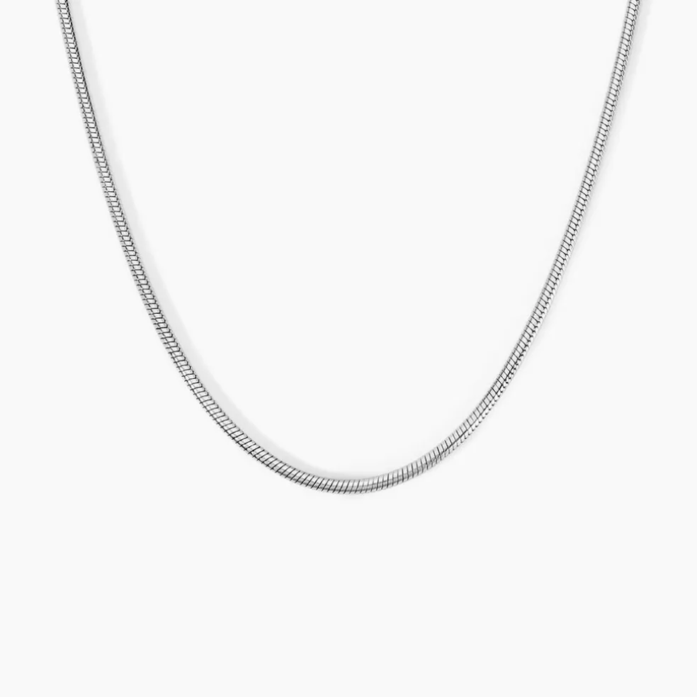 Chaine Nino Argent Blanc