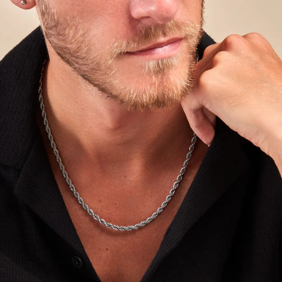 Chaine Tahoma Acier Blanc