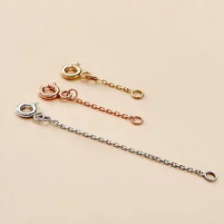 Chainette De Rallonge Or Rose