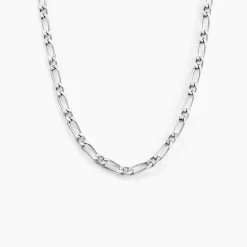 Chaîne Anilo Maille Alternée Argent Blanc