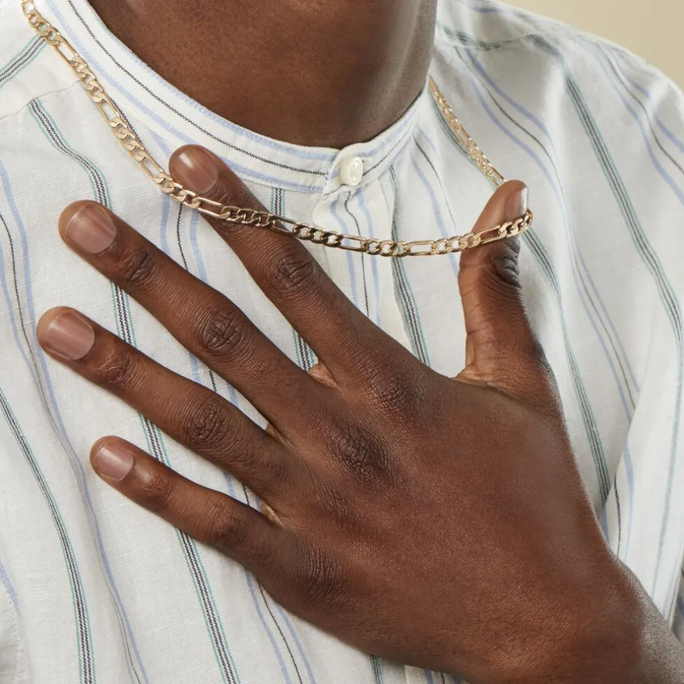 Chaîne Bixente Plaqué Or Jaune