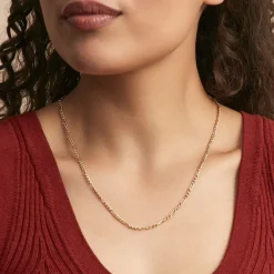 Chaîne Cameo Maille Alternee 1/3 Or Jaune