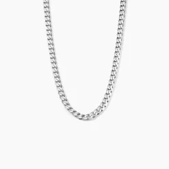 Chaîne Casper Maille Gourmette Argent Blanc