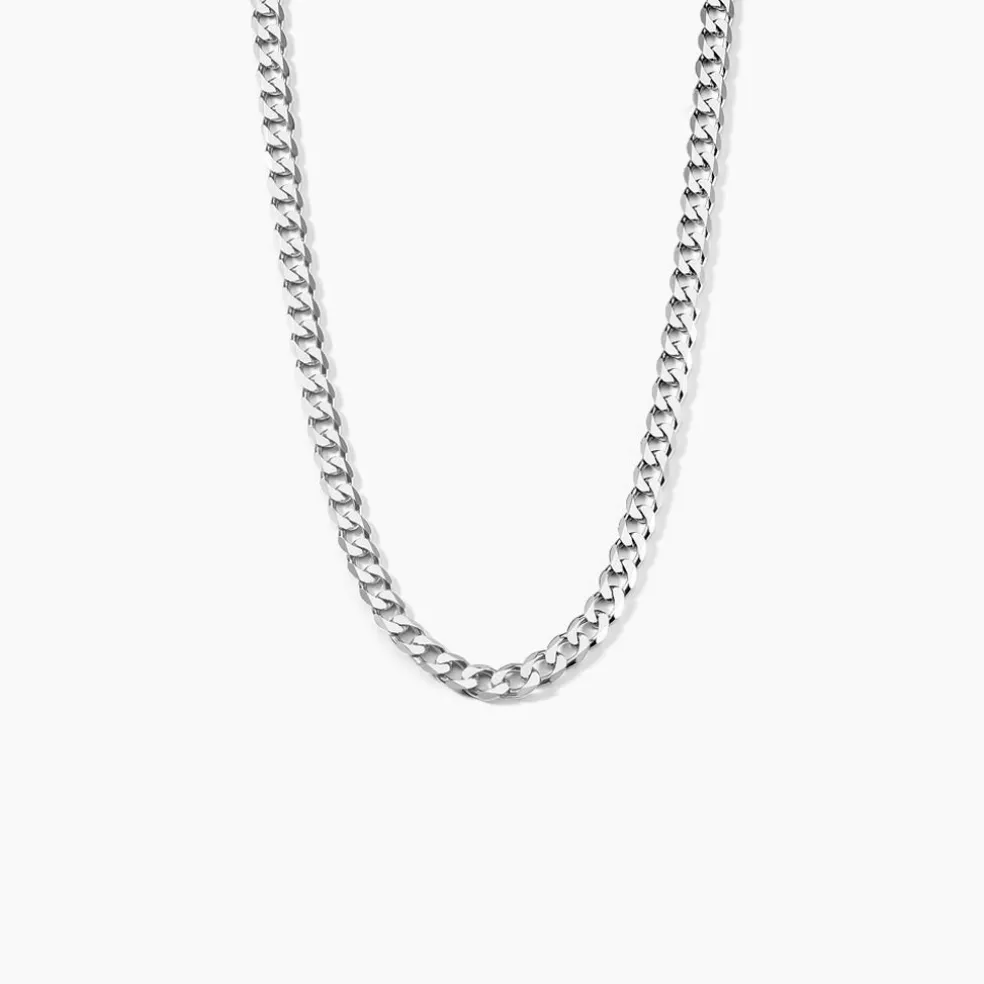 Chaîne Casper Maille Gourmette Argent Blanc