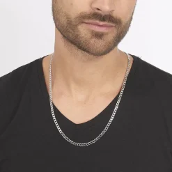 Chaîne Casper Maille Gourmette Argent Blanc