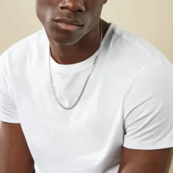 Chaîne Casper Maille Gourmette Argent Blanc