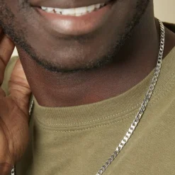 Chaîne Casper Maille Gourmette Argent Blanc