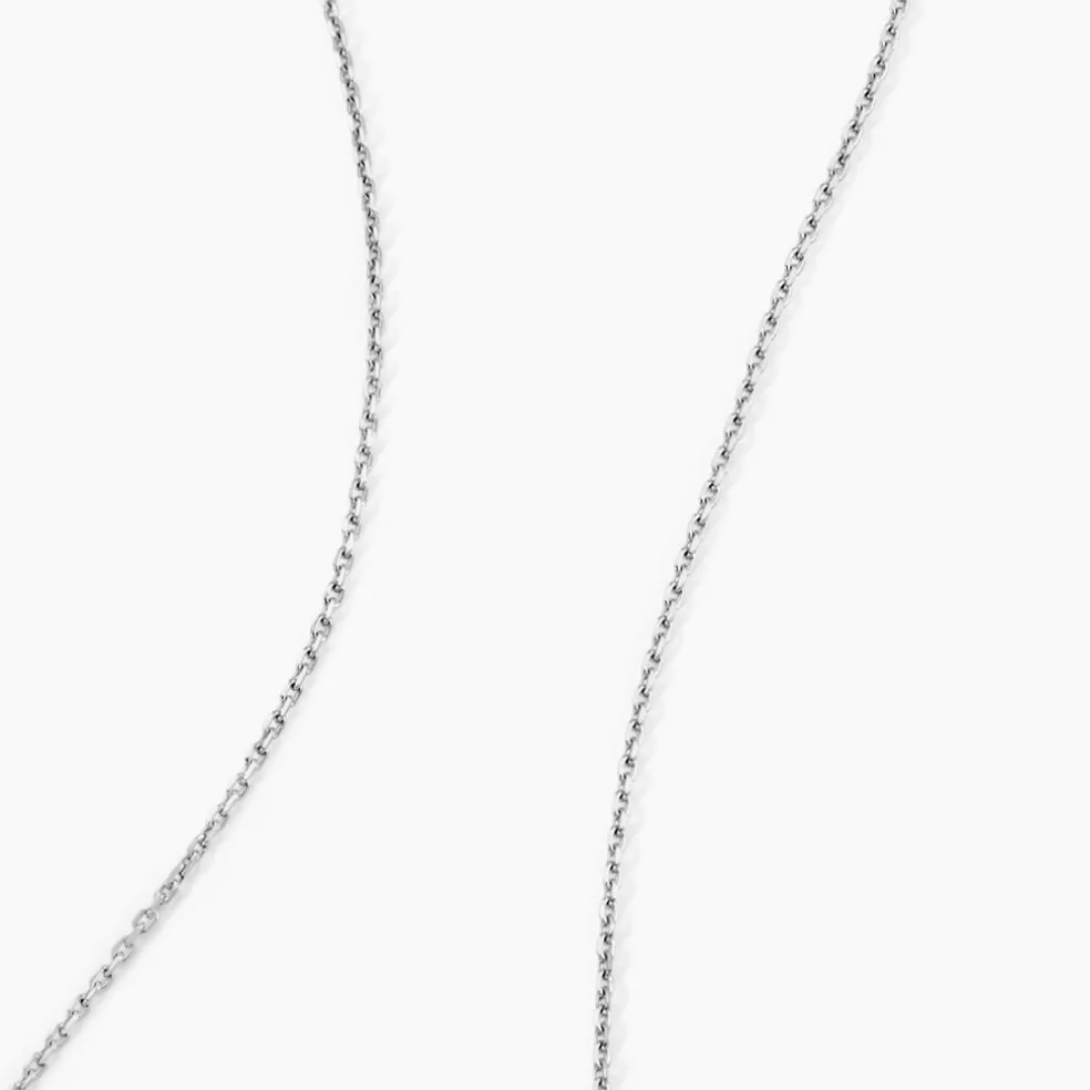 Chaîne Claudine Maille Forçat Argent Blanc