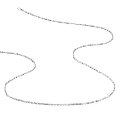 Chaîne Claudine Maille Forçat Argent Blanc