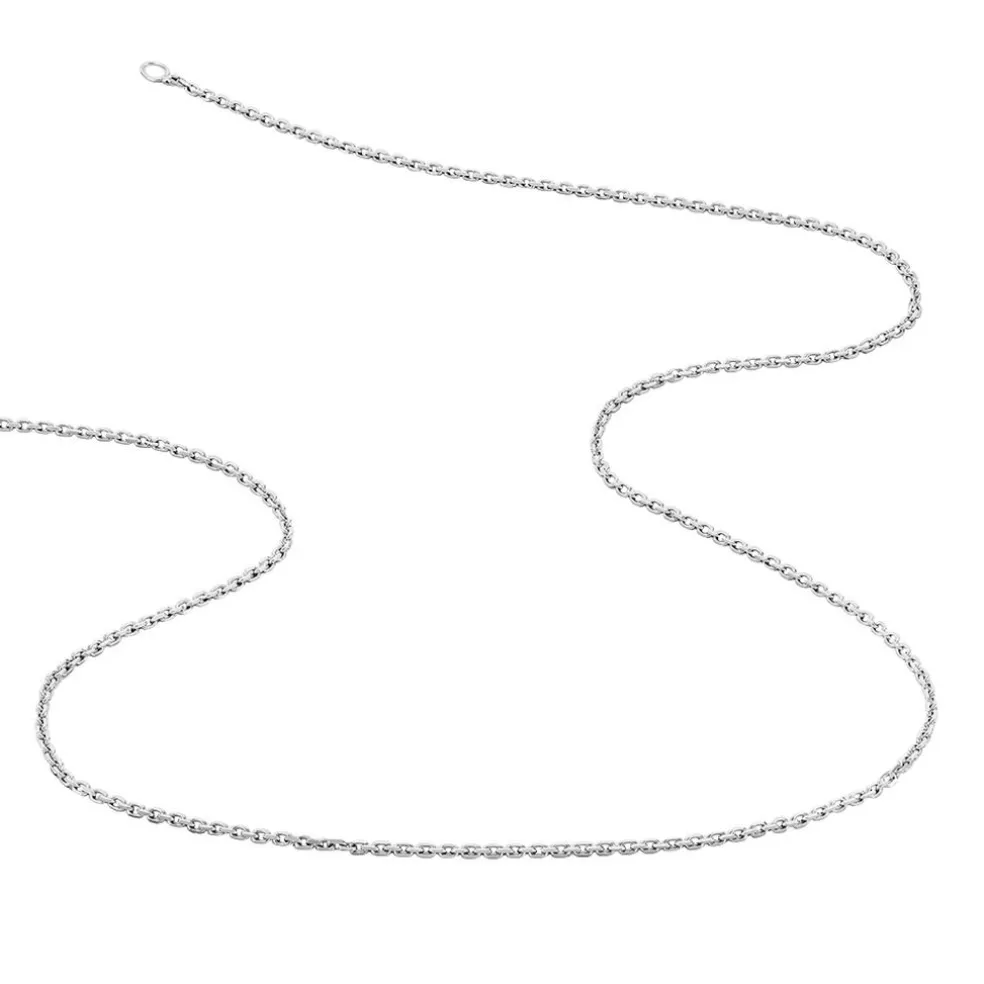 Chaîne Claudine Maille Forçat Argent Blanc