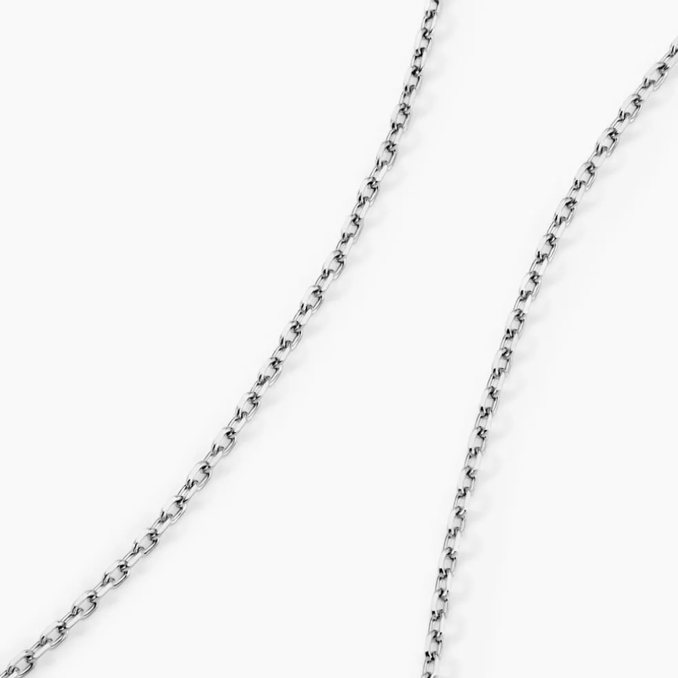 Chaîne Claudine Maille Forçat Argent Blanc