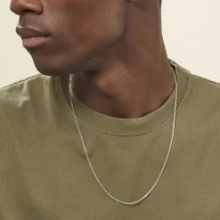 Chaîne Claudine Maille Forçat Argent Blanc