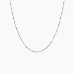 Chaîne Claudine Maille Forçat Argent Blanc