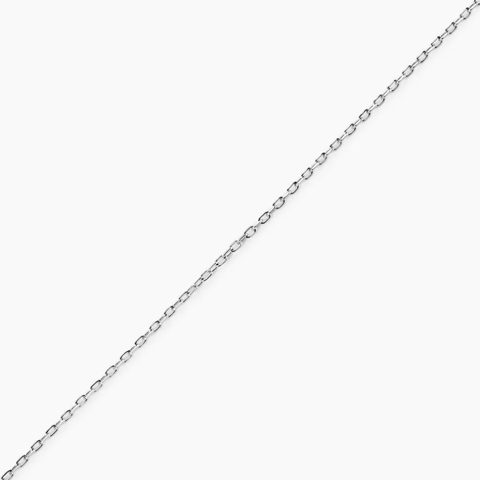 Chaîne Claudine Maille Forçat Argent Blanc