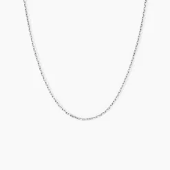Chaîne Claudine Maille Forçat Argent Blanc