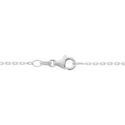 Chaîne Claudine Maille Forçat Argent Blanc