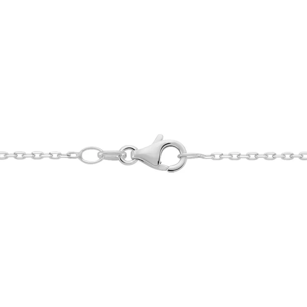 Chaîne Claudine Maille Forçat Argent Blanc