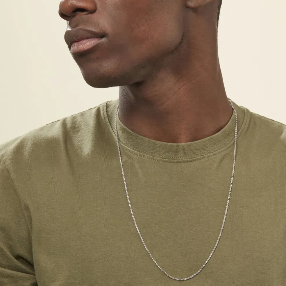 Chaîne Claudine Maille Forçat Argent Blanc