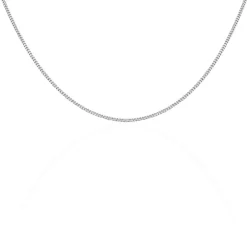 Chaîne Clementine Argent Blanc