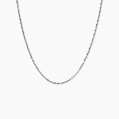 Chaîne Clementine Argent Blanc