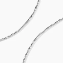Chaîne Clementine Argent Blanc