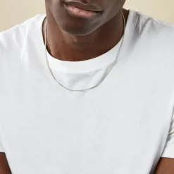 Chaîne Clementine Argent Blanc